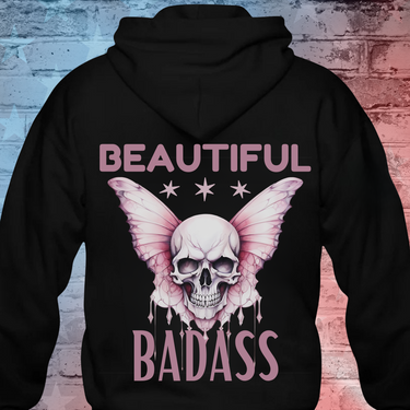 Beautiful Badass Hoodie for Strong Confident Patriotic Women